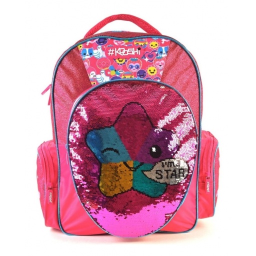 Mochila Kooshi  Estrellas Rosa 43 Cm. 91346