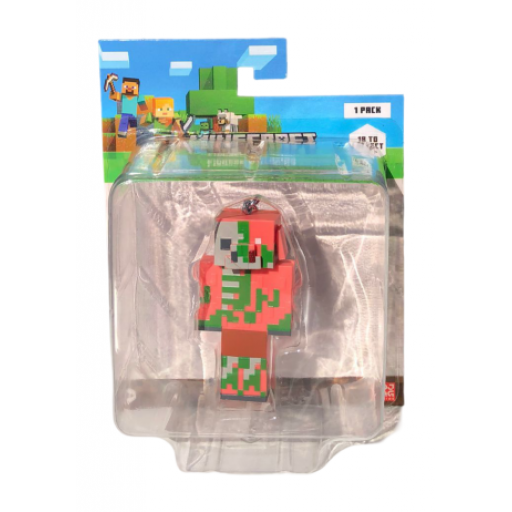 MINECRAFT - Llaveros Metlico Zombie Pigman - MC8010