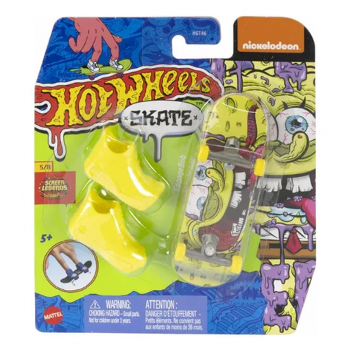 HOT WHEELS - Skate Patineta De Dedo Spongebob - HGT46