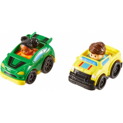 FISHER PRICE - Little People Wheelies Pack x2 Pickup y Rally - DRH01