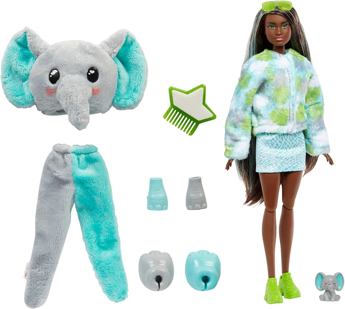 BARBIE - Cutie Reveal Peluche de Elefante - HKP97 Barbie Muñecas Clasicas