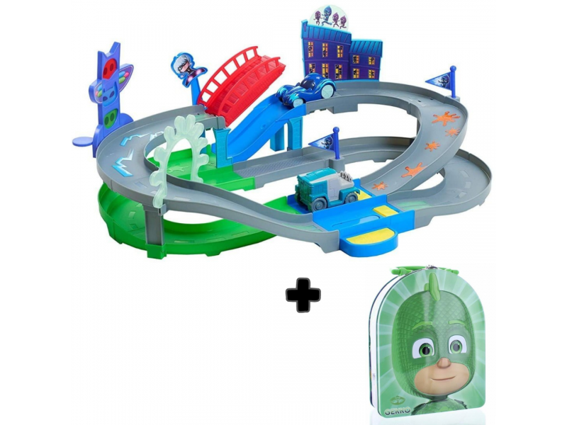 PJ MASKS - Super Pista + Estuche de Metal - 24780 