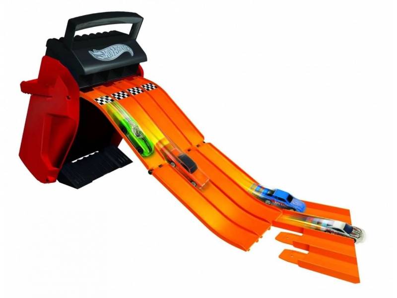 HOT WHEELS - Estuche Porta Autitos Multilanzador Rojo - HWCC4