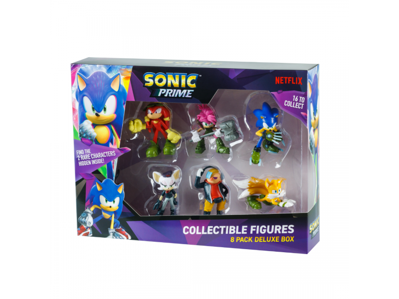 SONIC - Pack x8 Figuras 7cm en Caja Dr Don't - SON2070