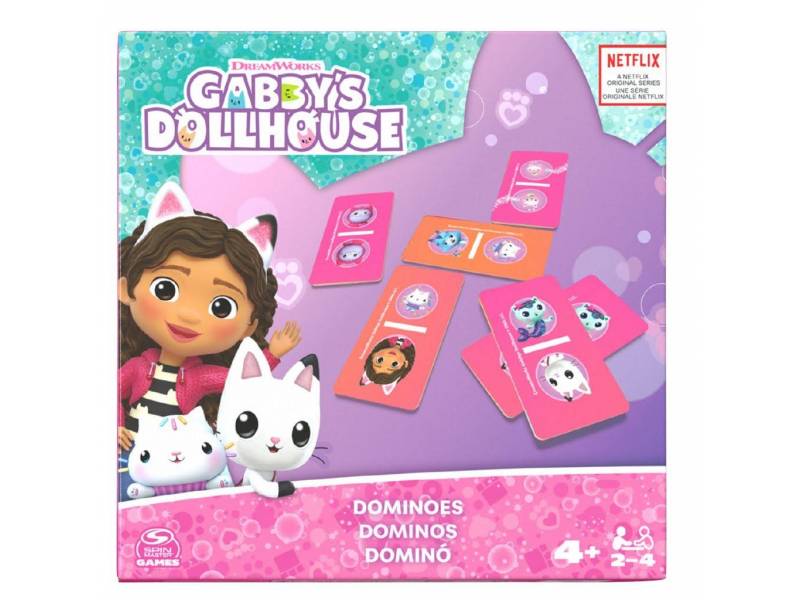 Gabby's Dollhouse - Juegos de Caja Dominó - 98411GD