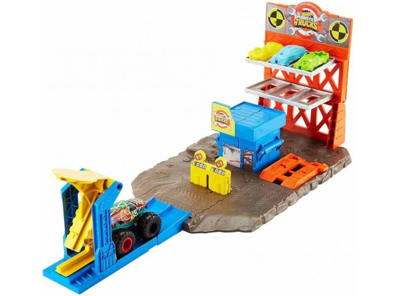 HOT WHEELS - Monster Trucks Estacin de Explosiones - HFB12