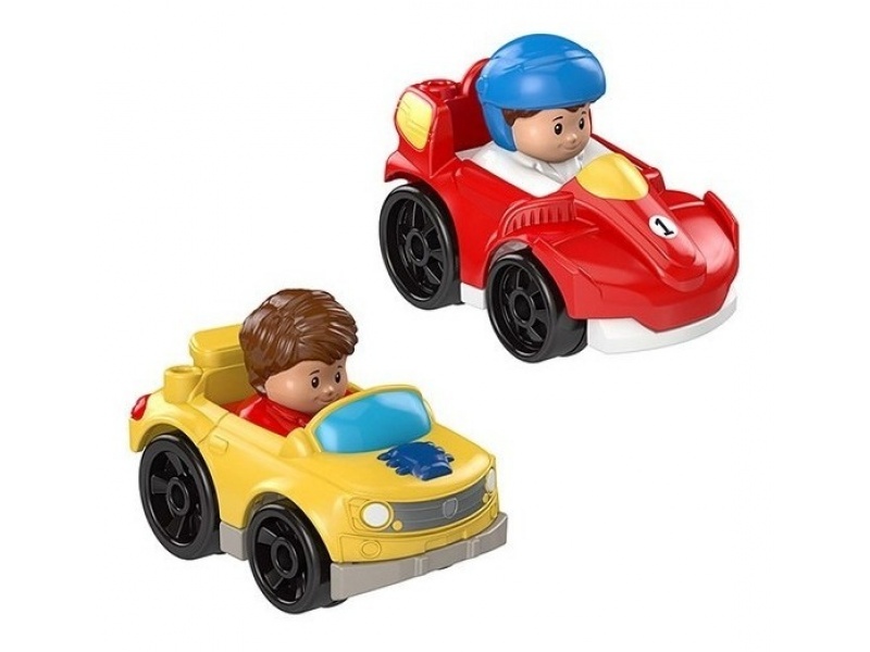 FISHER PRICE - Little People Wheelies Pack x2 Race y Muscle - DRH01