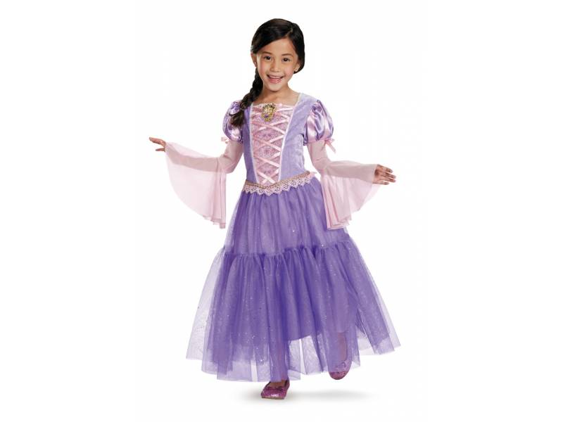 DISNEY PRINCESAS - Disfraz Rapunzel Deluxe 7 A 8 AÑOS 98487K